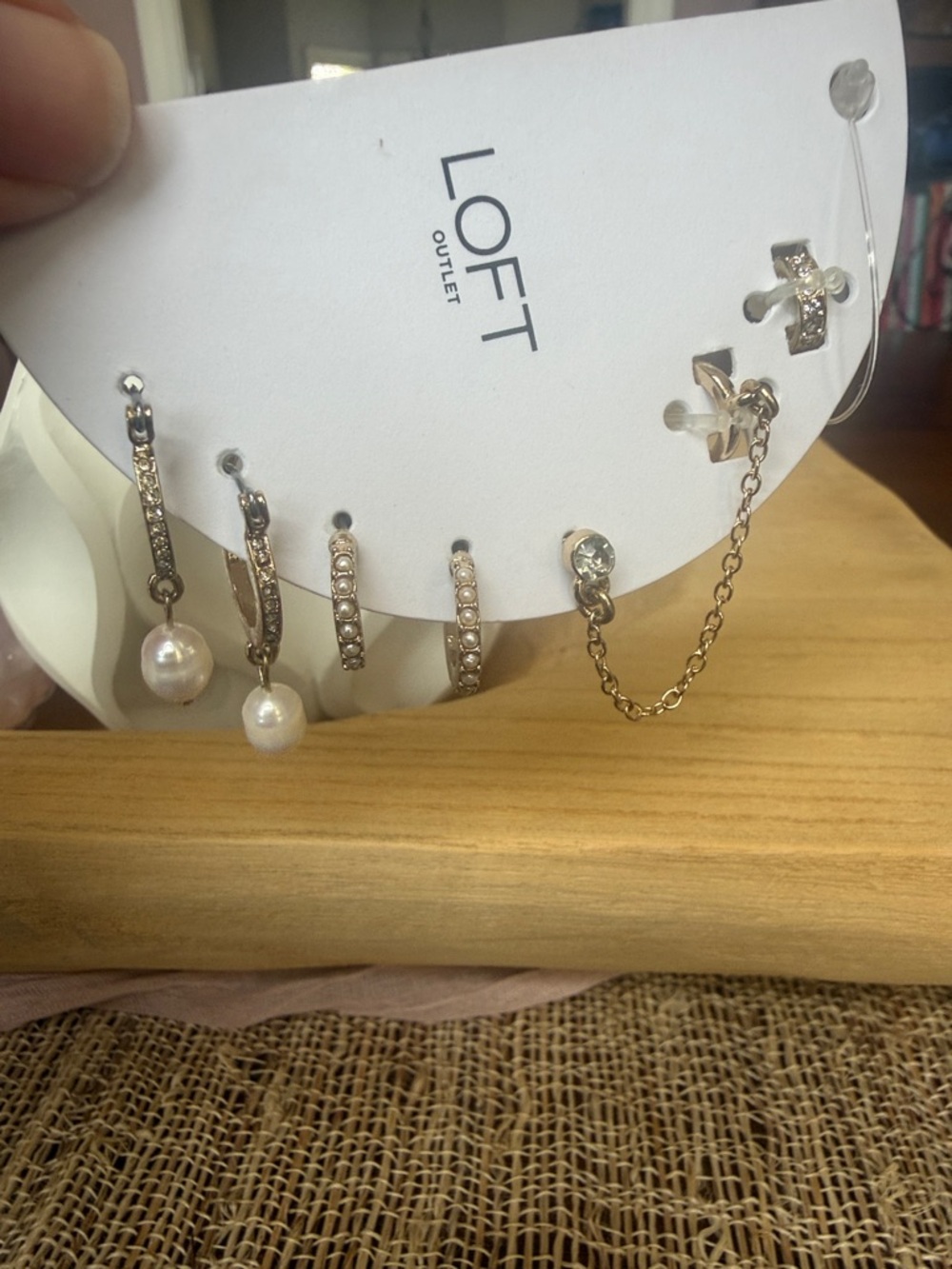 LOFT Earrings and Ear Cuffs Gold Tone